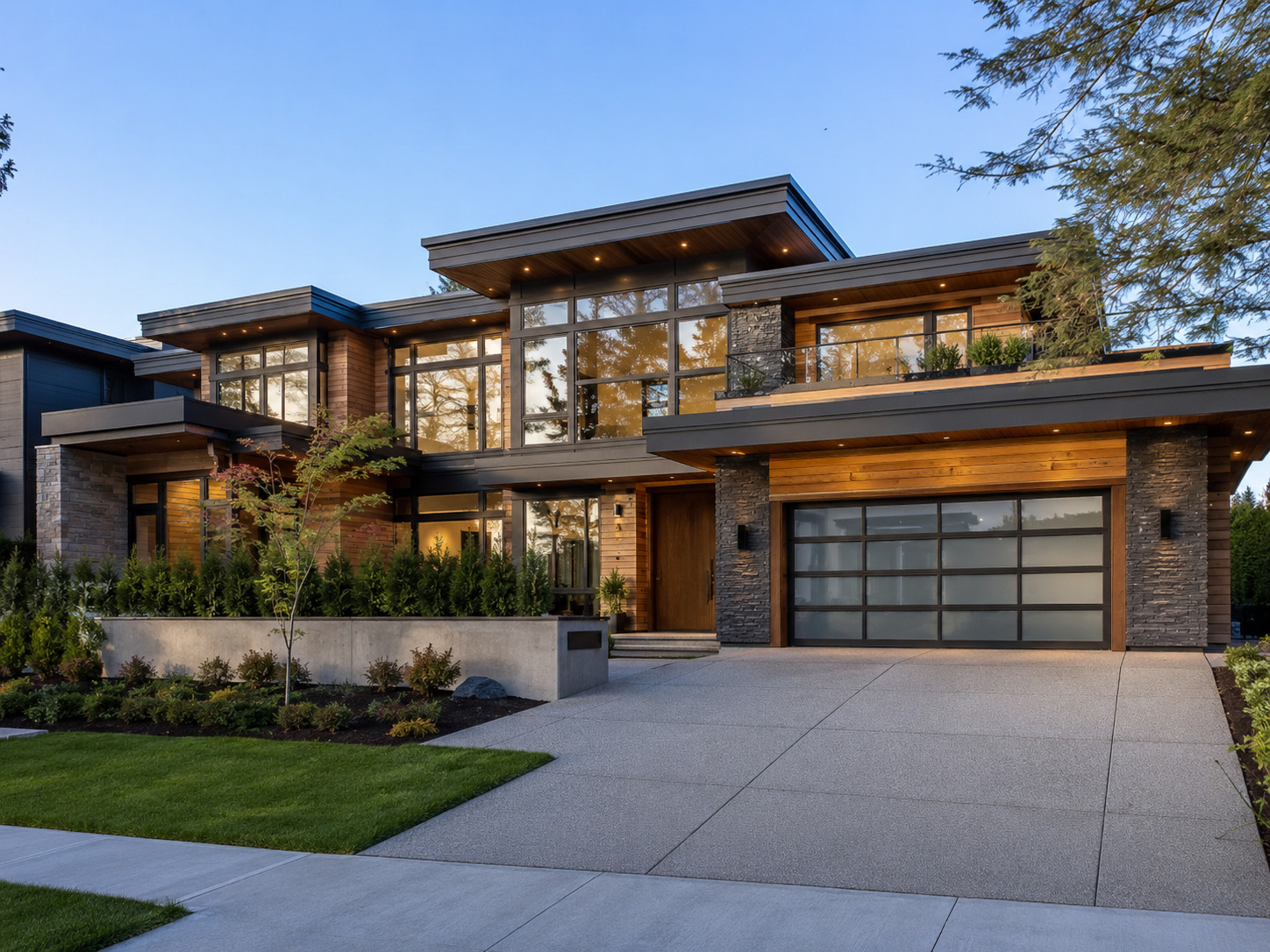Completed custom home